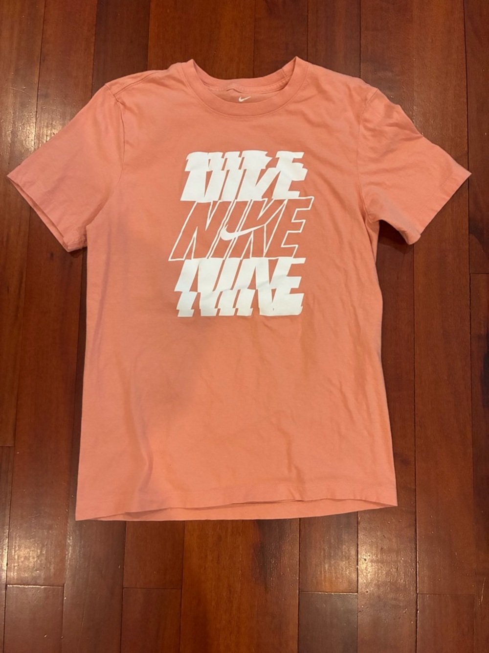 Nike Coral Pink Graphic Logo Tee